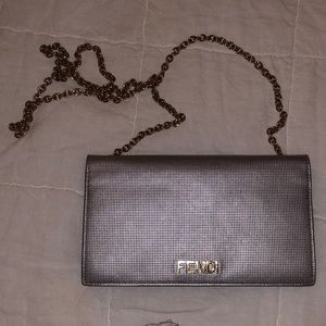 Fendi vintage silver bag